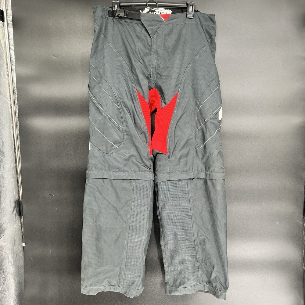 Thor Motocross Static Racing Pants BMX Convertible Size 40 Black Red